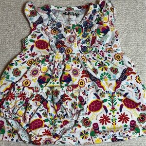 Colorful Floral Sleeveless Dress